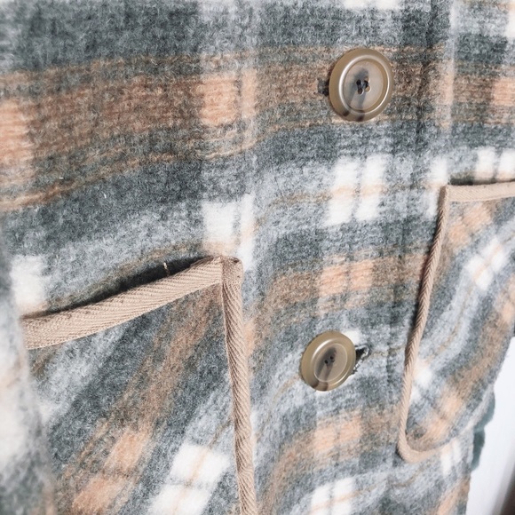 UO urban outfitters wool blend check short jacket - Picture 5 of 6